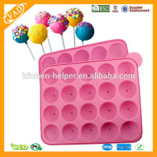 BPA Free High Quality Silicone Cake Pop Mold/Pan, Pink, Standard Size